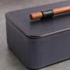 Classic Leather Storage Box with Lid | Elegant Stitched border, Jewelry