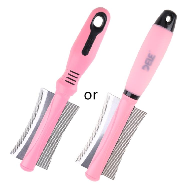 

Multi-functional Pet Comb Double Rows Dog Hair Grooming Comb 1 светло-розовый