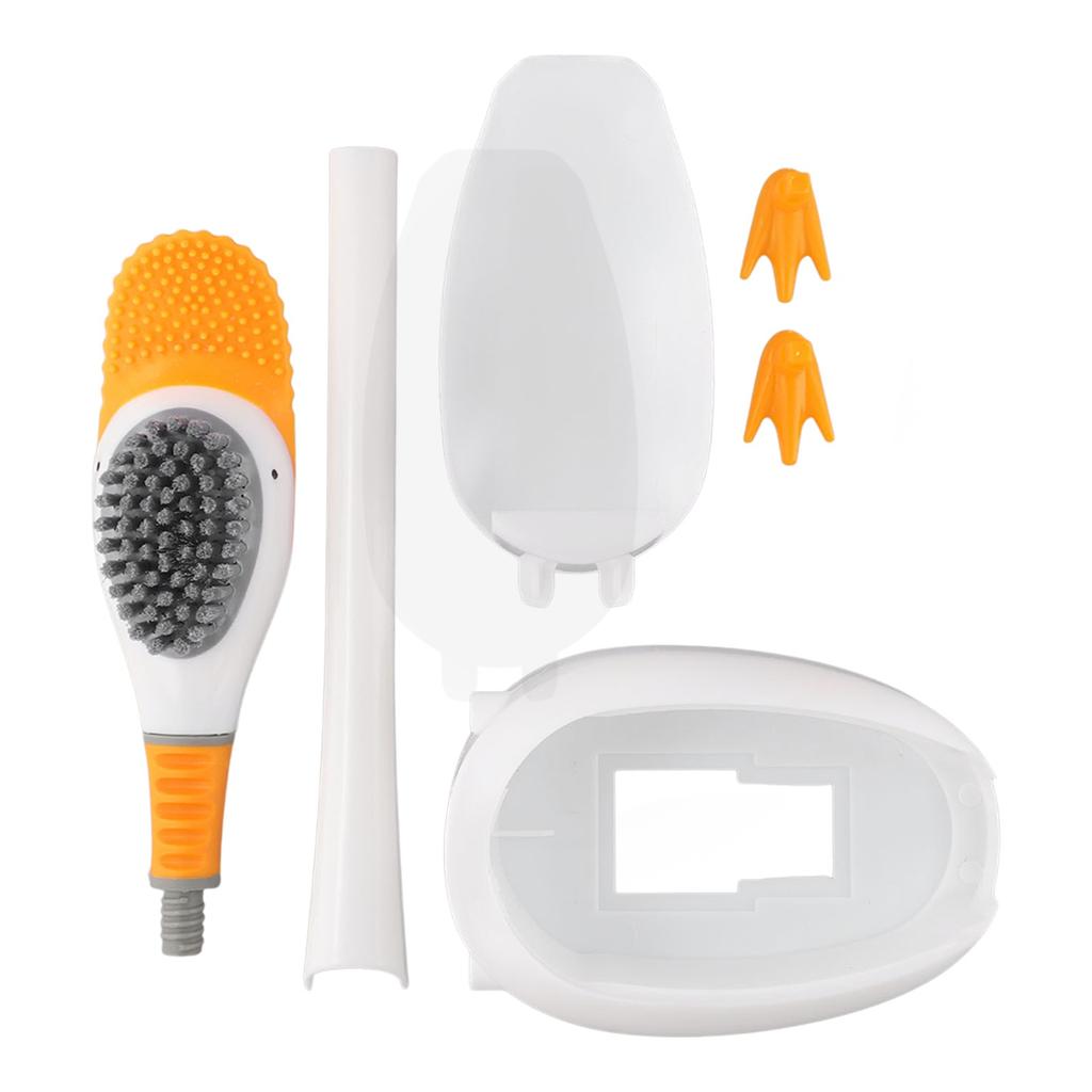 1 Set Wall Mounted Toilet Brush Duck Silicone Toilet Brush Set 360° Deep Clean Easy Storage Bathroom Accessories