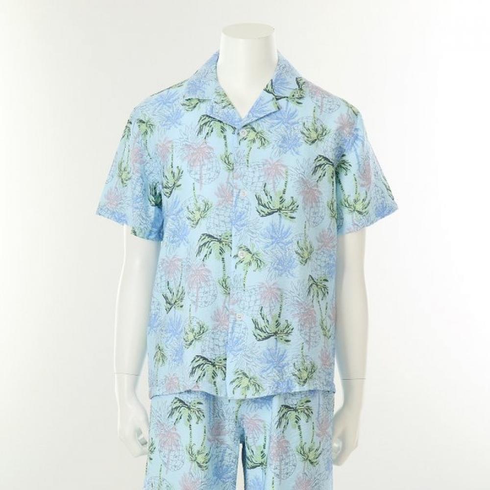 VenuS Cool Nr Palm Print Men S Top vevS112m BU/95
