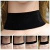 Svart Sammet Choker Halsband Goth Gotisk Handgjord Retro Burlesk Smycke