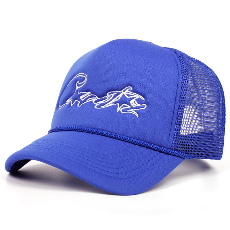 American Letter Embroidered Sun Hat Couple Mesh Breathable Duck Tongue Hat Truck Hat Versatile Baseball Hat