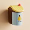 1 Set House Shape No Drill Magnetic Wall Mounted Toothbrush Cup Holder Bathroom Storage