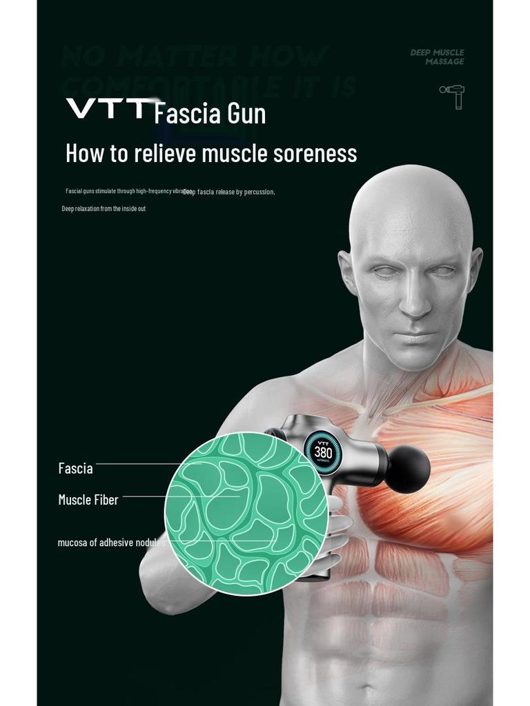 אקדח עיסוי VTT - דגם 99, אקדח עיסוי מקצועי להרפיית שרירים 99 הילוכים