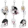 Silent Hill Game Q Version Characters Decor Shimizu Hinako Couple Accessories Keyring Student Fox Mask Kawaii Girl Birthday Gift