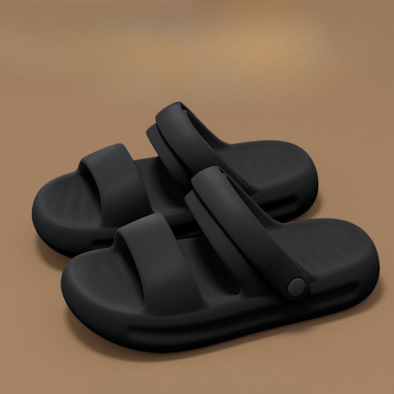 

New Thick-soled Fashionable Outdoor Sandals, Slippers and Women s Shoes for Outerwear Fits 35-36 чёрный