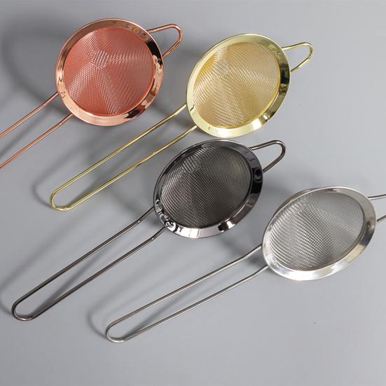 Feinmaschiges Küchensieb Edelstahl-Sieb Schaumlöffel mit Griff Multifunktionale Siebe für Lebensmittel Tee Reis Saft Mehl Backen