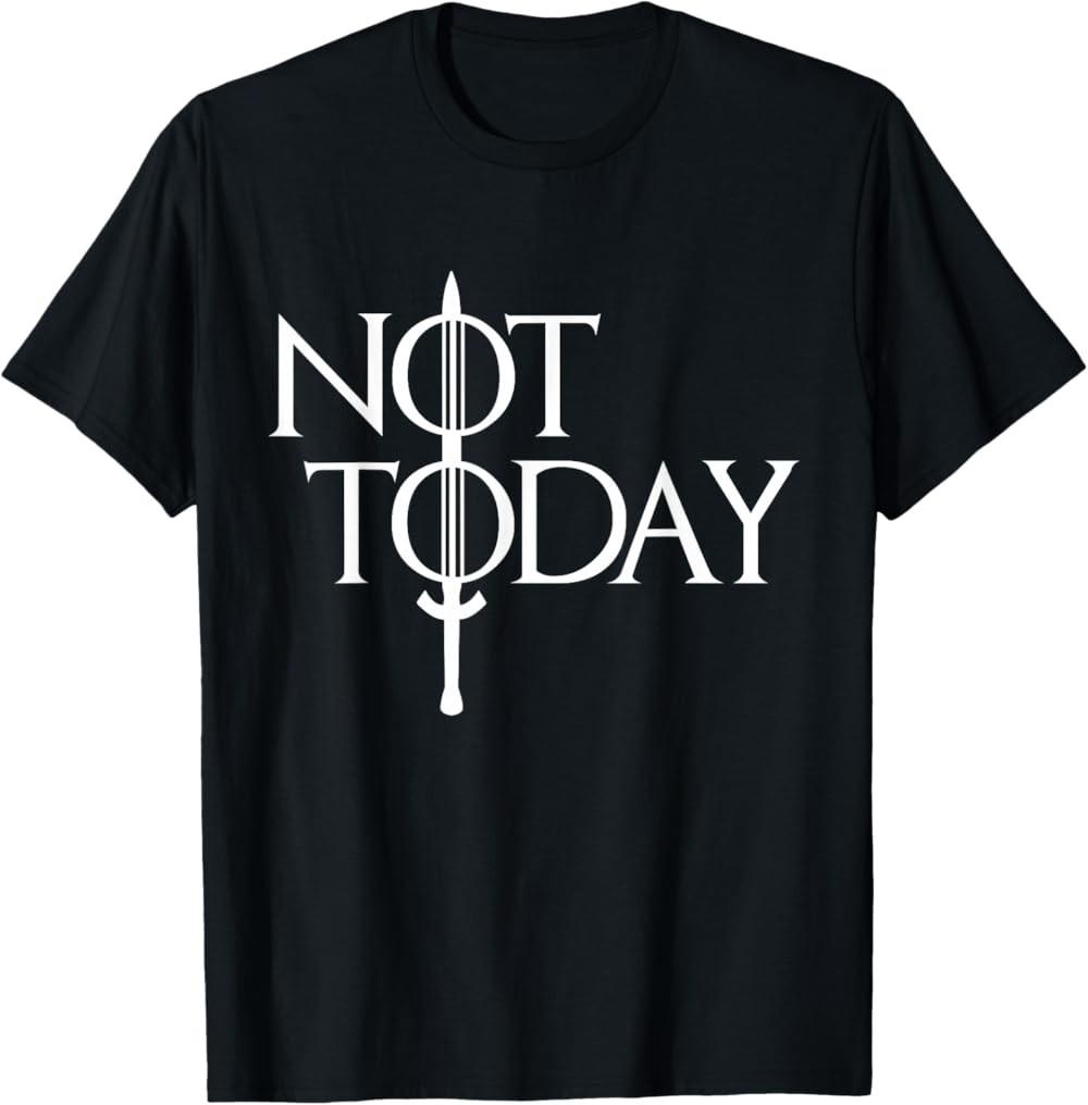 NEW LIMITED Not Today Vintage Cosplay T-Shirt S