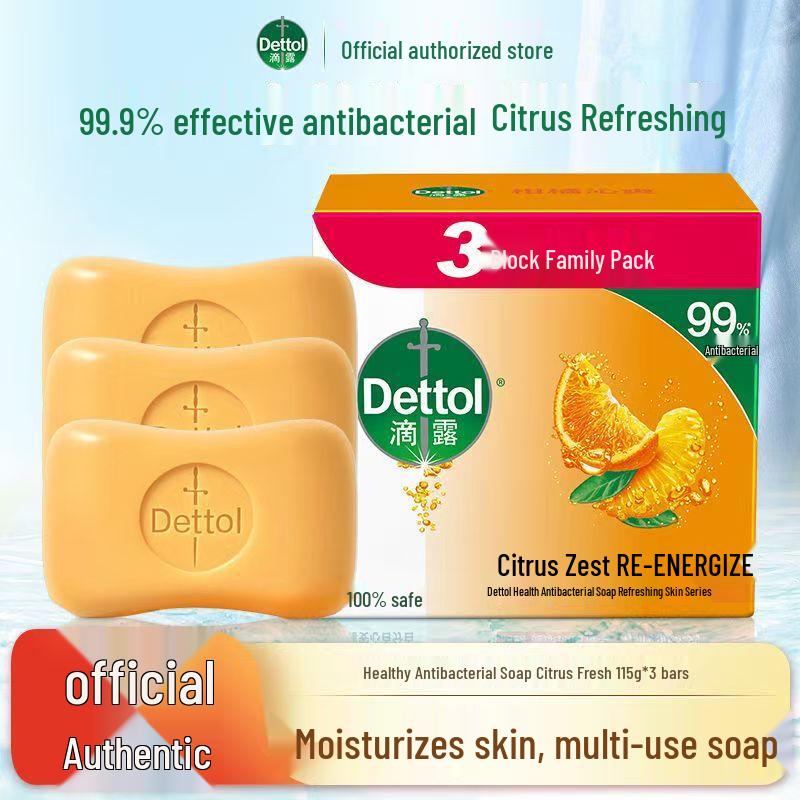 Dettol Citrus Fresh Bar Soap Family Pack