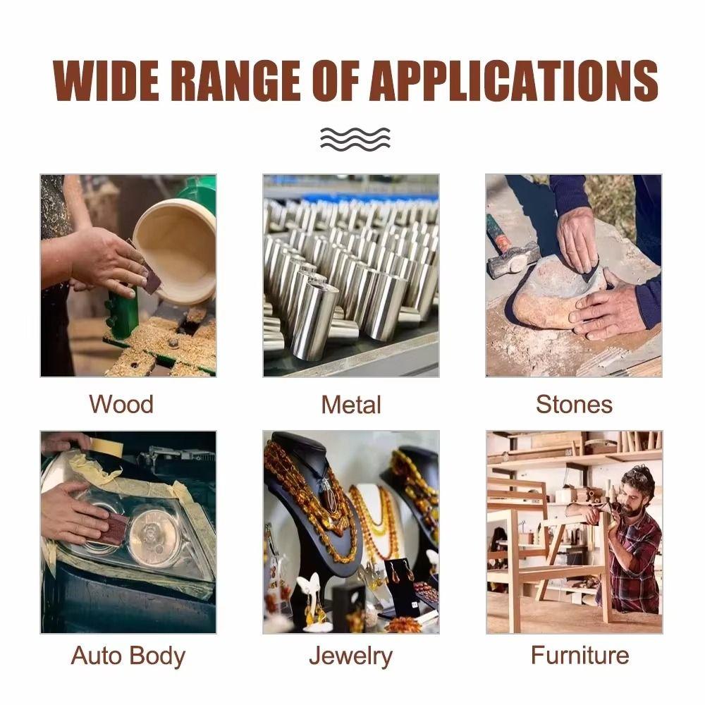 4/5/6 rolls 80/150/240/320/400/600 Grit Sandpaper Rolls Alumina Sandpaper  Polishing of Metal