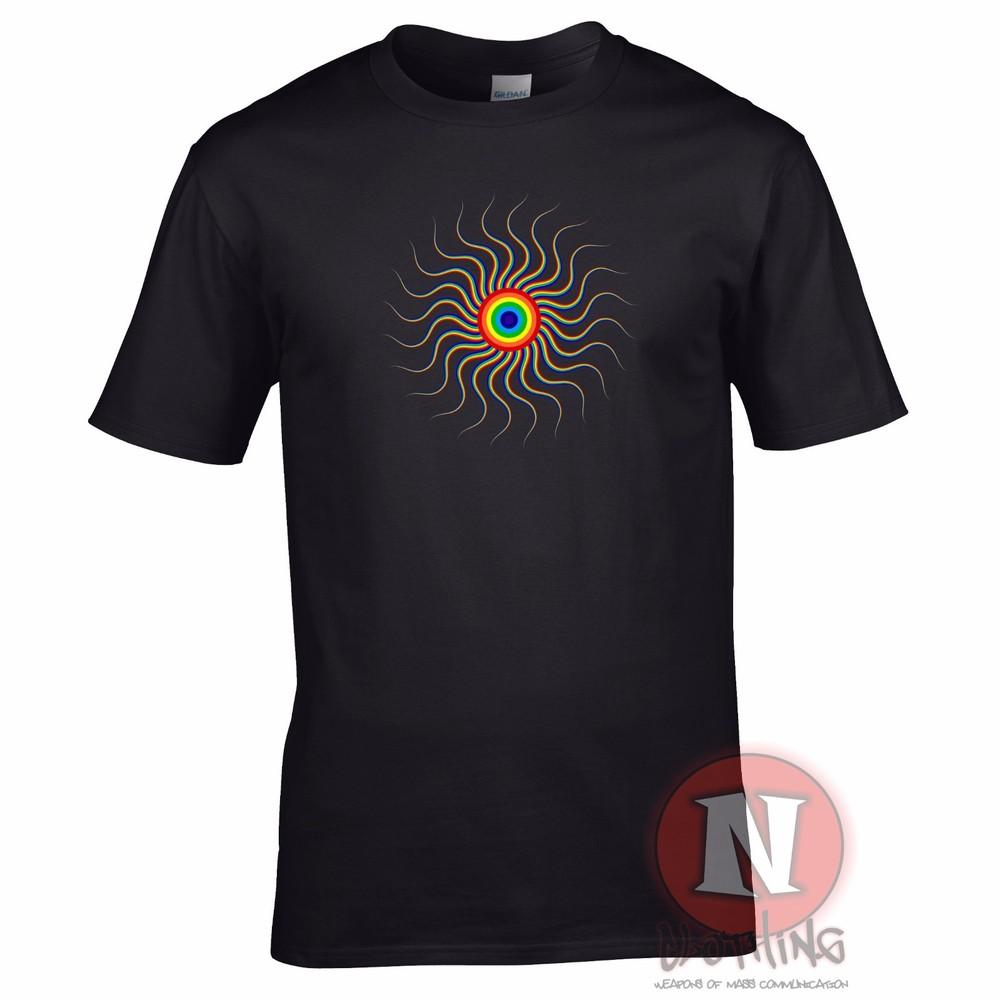 Rainbow Spiral TShirt Raving Lgbt Lgbtq Clubbing Festival Dj Techno Trance