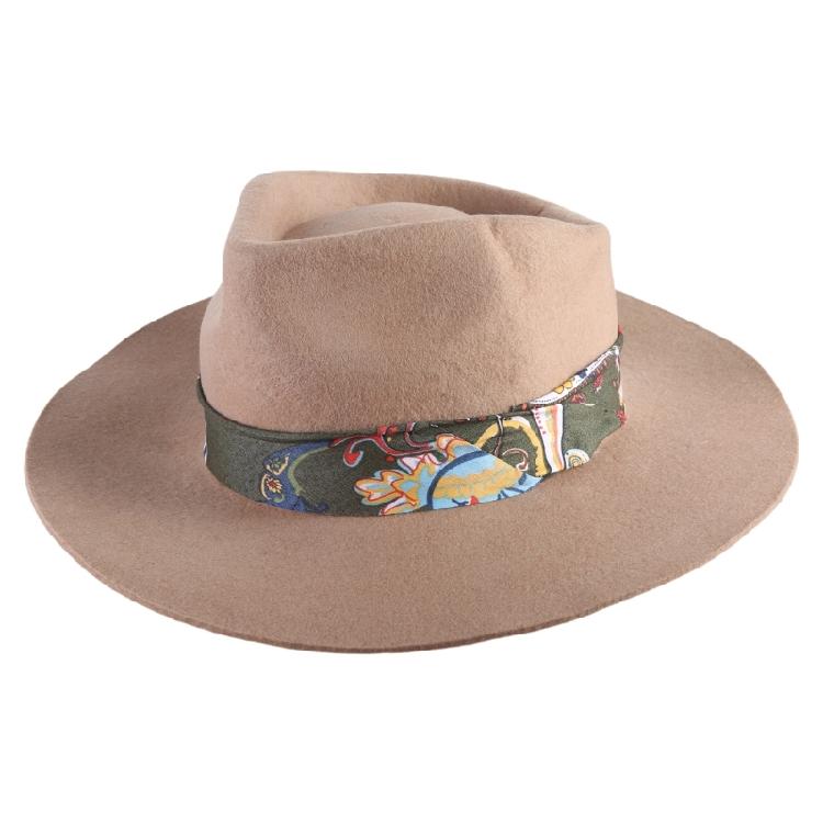 

Classical Homburg Hat Panama Hat Gift for Boyfriend Top Hat Wide Brimmed 1 коричневий