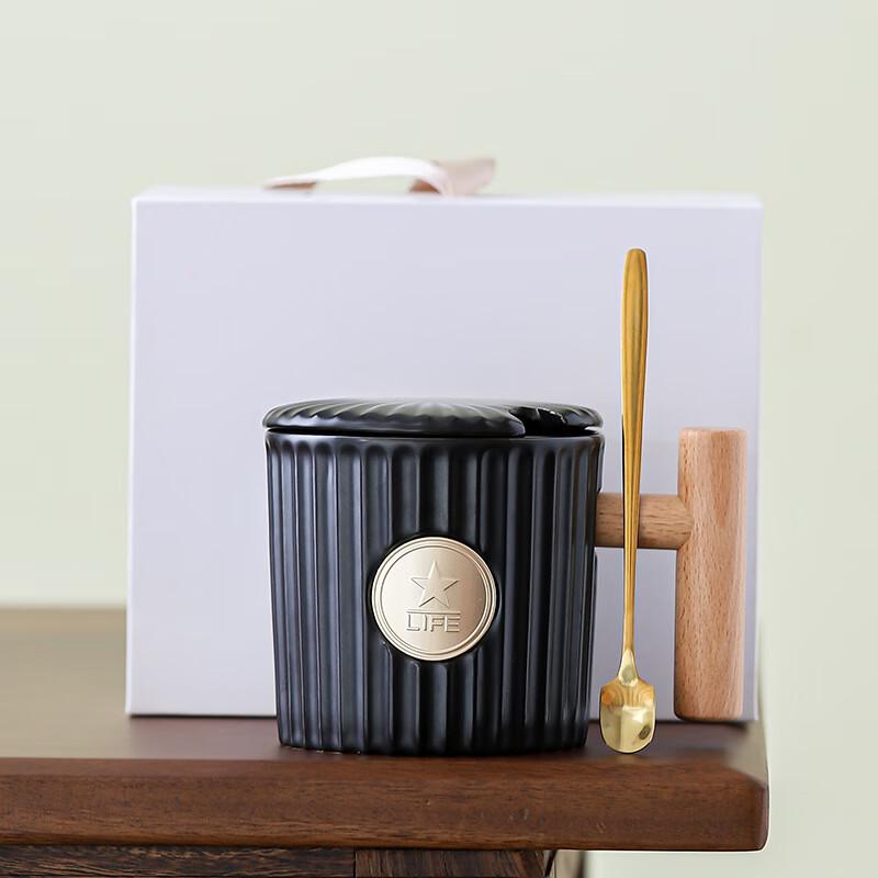 Luxu Ceramic Mug with Wooden Handle