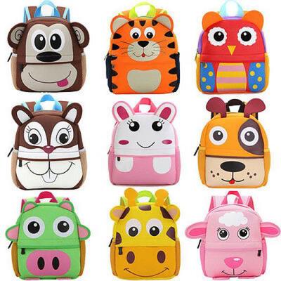 1-3Years Toddler Kids Boys Girls 3D Cartoon Animal Backpack School Bag Rucksack