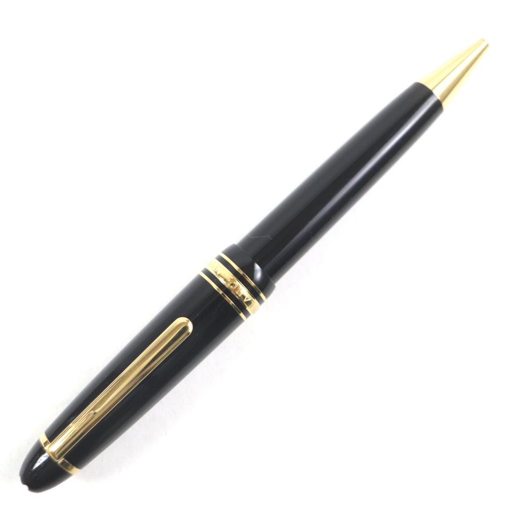 MONTBLANC Ballpoint pen Meisterstückle Grand White Star Twist Type Black gold  Used