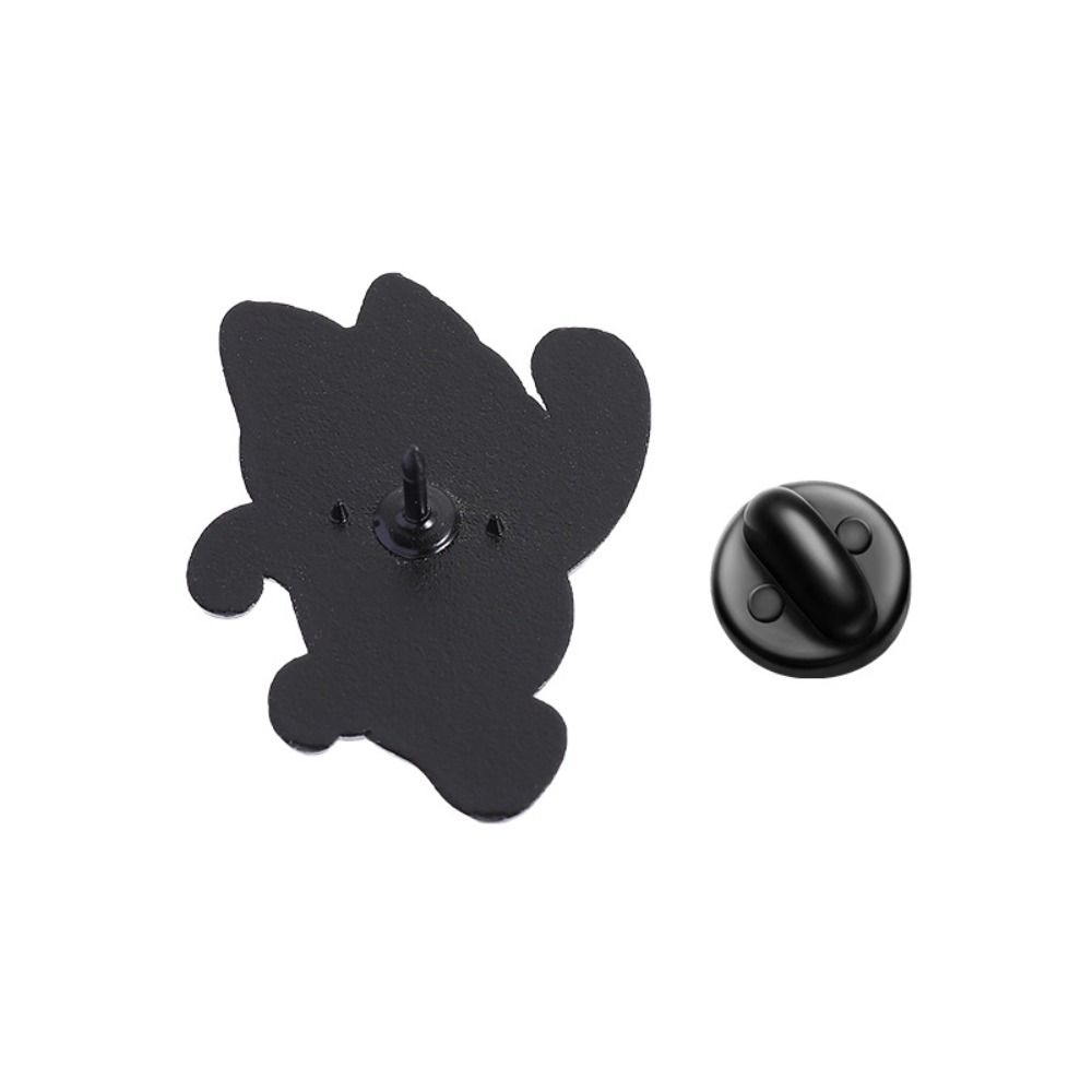 DIY Enamel Pins Turbo Granny Cat Spying Metal Badge New Lapel Pin  Clothes Decoration