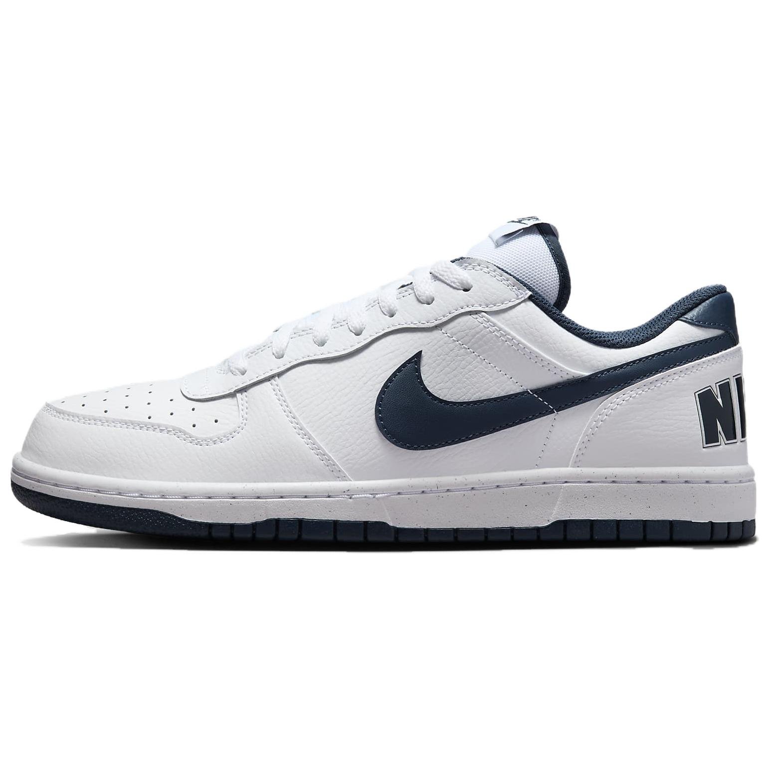 

new Nike Big Nike Low White/Midnight Navy 40