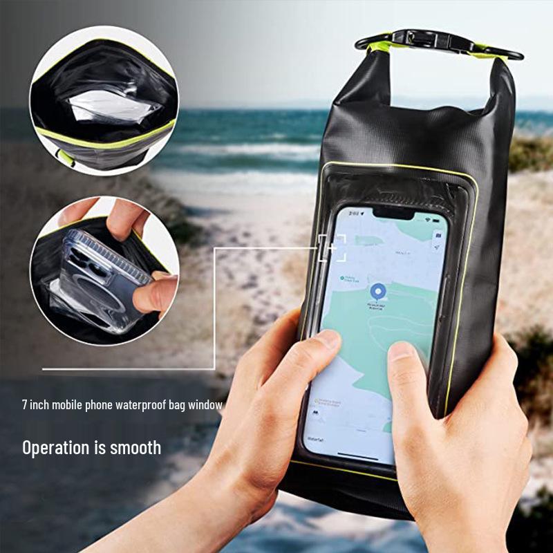 Large Capacity 2L/5L Waterproof Touchscreen Bag for Outdoor Swimming & Mobile Phone Protection