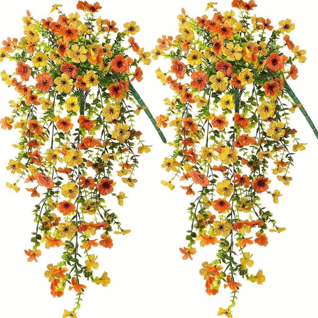 1Pc/2Pcs Exquisite Lebensechte Seide Daisy Hängende Blumen für Im Freien Künstliche Pflanzen Orchidee Blume