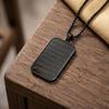 Engraved Text Prayer Pendant Box Chain Square Neck Jewelry Unisex Pendant Necklace  Anniversary