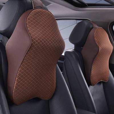 Car Neck Headrest Pillows Memory Cotton Breathable Soft Comfortable Rest Headrest Cushion Pillow Car Interior Accessories