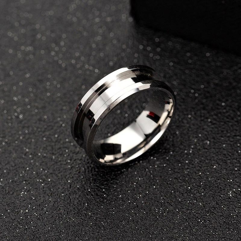 men's  316L stainless steel  Rings simple ladies jewelr For Connectors For Diy  Finding Making Accessories Wholesale