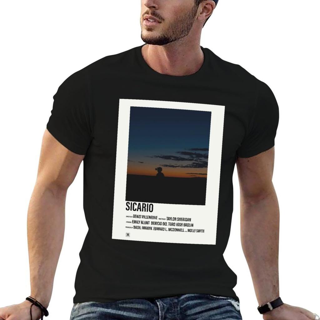 My Favorite People Sicario Movie Actions Poster Unisex Unisex TShirt Black Cotton TShirt Plain For Unisex Package TShirt