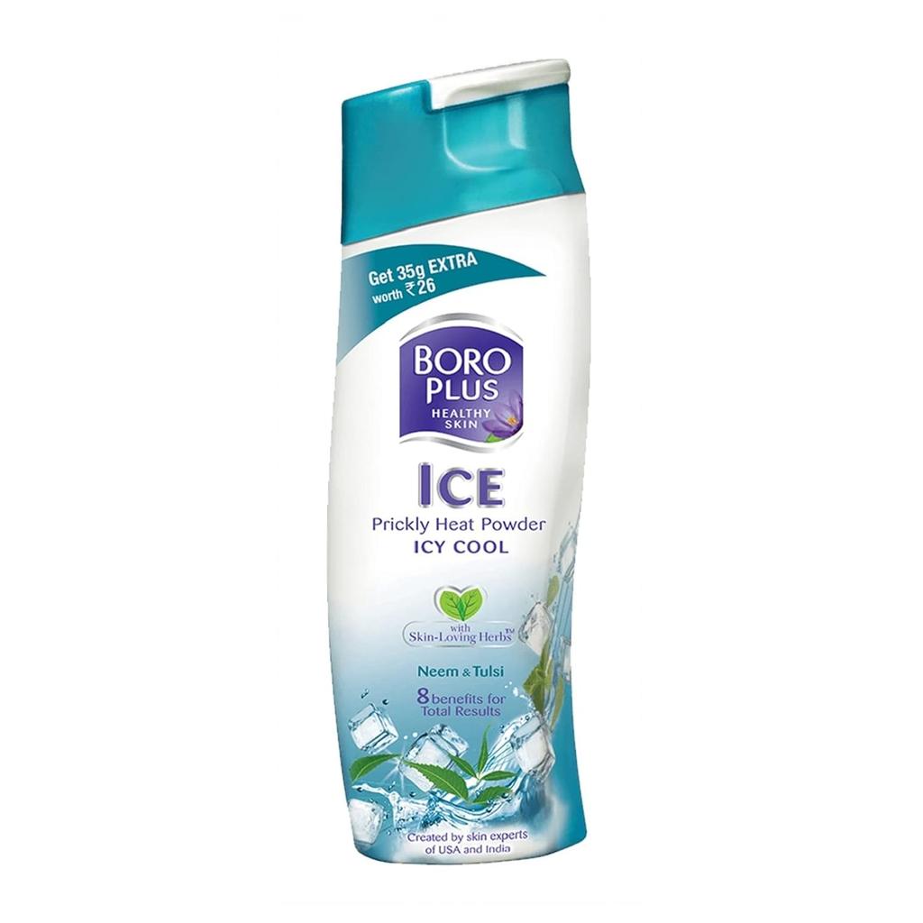 Boroplus Prickly Heat Ice Cool Powder 150g With Neem Tulsi For Skin Cooling & Freshness All Day