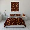 Golden Christmas Ornaments Print Bedding Duvet Cover Set Duvet Cover Pillowcases  (1*Duvet Cover 2*Pillowcases, without duvet insert)