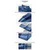 Deerhui Men's Summer Business Casual Striped Polo Shirt