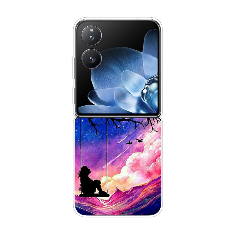 Hard PC Cover For Xiaomi Mix Flip ShockProof Phone Case For Mi Mix Flip 5G Ultra-Thin Back Clear MixFlip Shell Cover Coque Funda