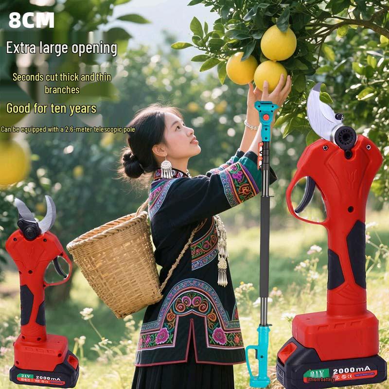 Rechargeable Extendable Electric Pruning Saw for High Branches and Orchard Logging