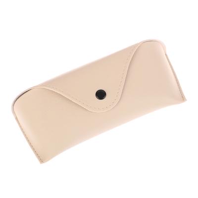 1Pc Durable Leather Glasses Case Sunglasses Solid Color Pouch Bag Eyewear Box