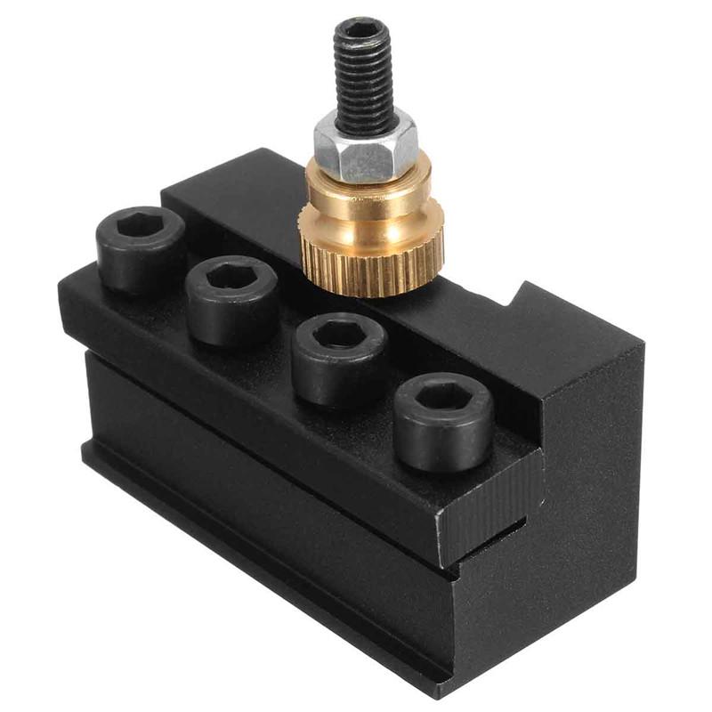 4Pcs Mini Lathe Quick Change Tool Post Holder Kit Boring Blade Turning Facing Holder Set for Many Type of Mini Lathes