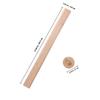 Barra para Colgar Ropa de Armario de Madera Maciza de Haya 40-50 cm Barra Resistente para Ropa de Armario Montaje con Brida Fácil de Instalar Barra de Clavija de Madera