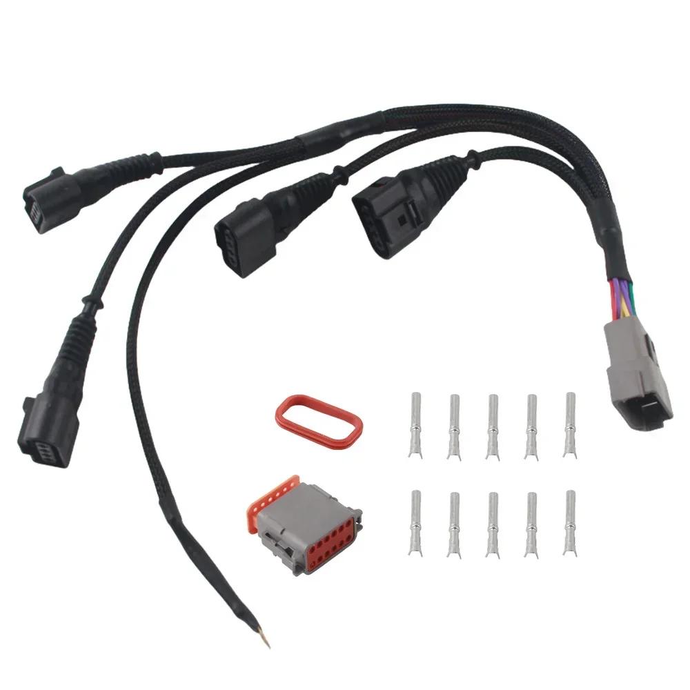Car Ignition Connector Wire Harness Compatible-for TT A4 1.8T Turbocharged 034-701-0004 06B998018T NP-18WHKIT 0347010004