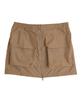 HIGH SCHOOL DISCO Zipper Cargo Pocket Low-Rise Skirt Beige