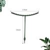 6pcs Plant Support Ring Metal Half Round Plant Stakes For Flowers Vegetables Indoor Leaf Plants