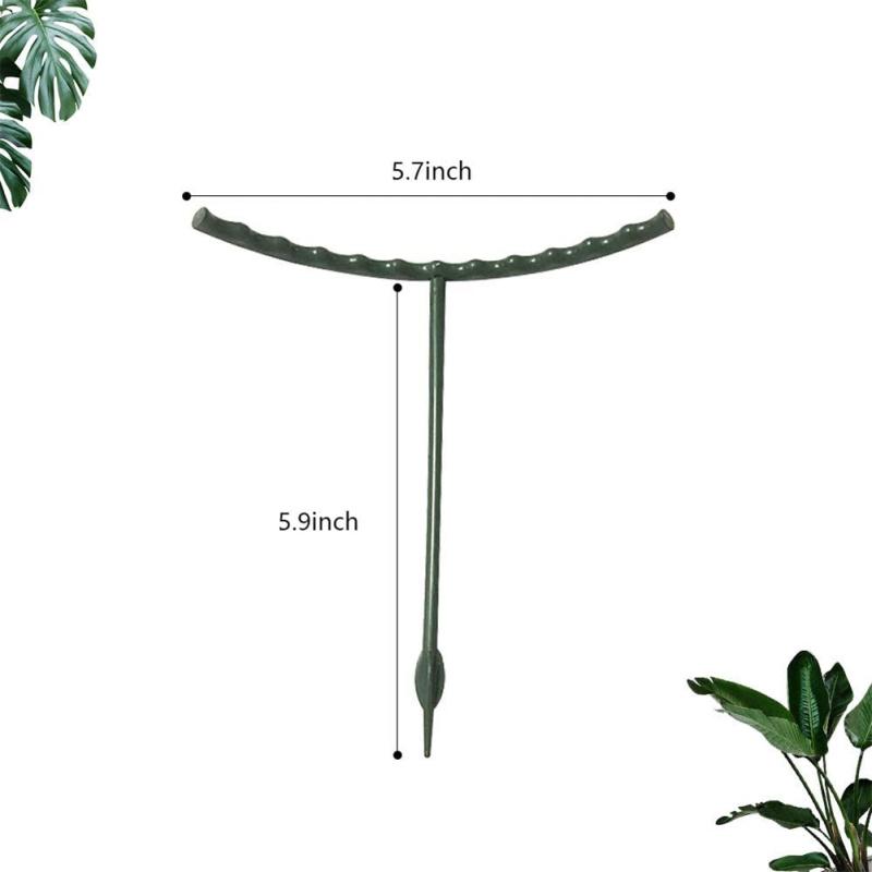 6pcs Plant Support Ring Metal Half Round Plant Stakes For Flowers Vegetables Indoor Leaf Plants