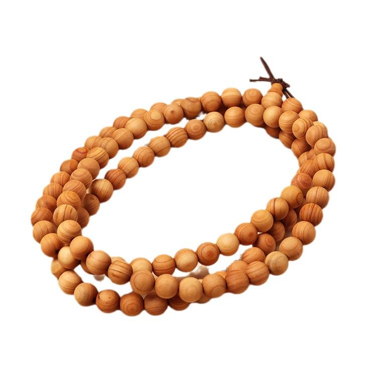 Brățară cu mărgele din lemn de tuia: 108 Mărgele de Rugăciune Budiste, Rozariu Taihang Bijuterii pentru Cupluri