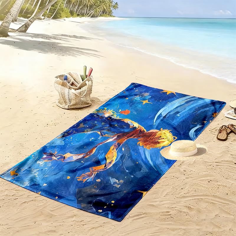 The Little Prince2 Print Beach Towel, Large Soft Quick Dry Towel for Beach Camping Swimming