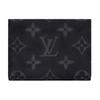 Envelope Business Card Holder Black Monogram Eclipse Canvas Men Wallets M12874