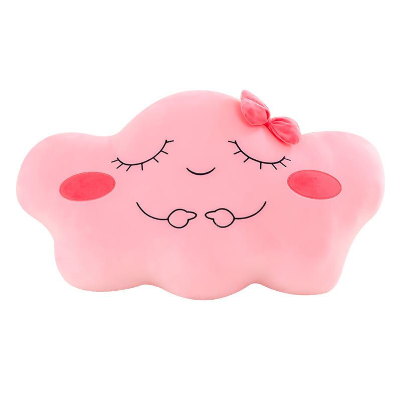 Creative New Cloud Pillow Cartoon Plush Toy Expression Cloud Sleeping Cushion Doll Birthday Gift