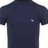 Emporio Armani T-Shirts Men's Dark Blue Crew Neck Moderate Straight Fit 111035-2R537-90535