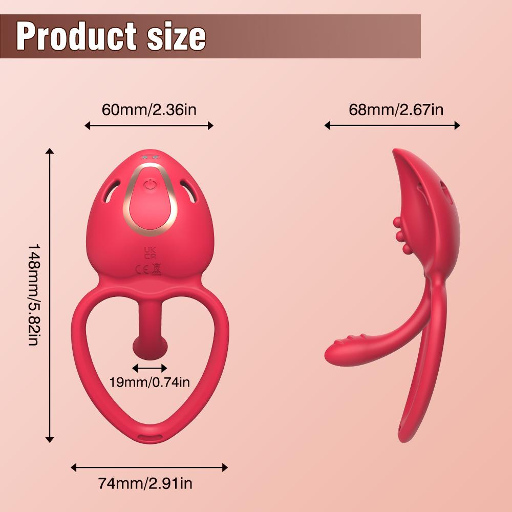 Wearable Panty Vibrator Sex Toys for Women Clitoral Stimulator Penetration Vibrator APP Control Penis Ring for Couple Women Men