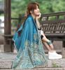 Jacquard tassel shawl spring and autumn thickened large cotton and linen women's shawl scarf dual-purpose