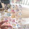 Cartoon Embossed Animal Sticker Waterproof PVC Resin Sticker for Notebook Card Making Phone Cover Kids Room Wall Art
