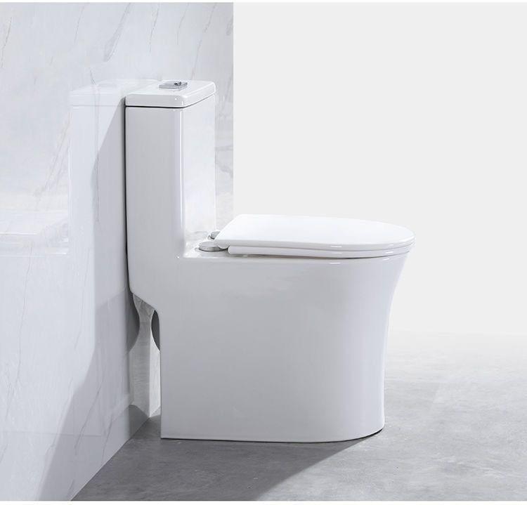 Compact Silent Siphon Ceramic Toilet for Apartments and Hotels