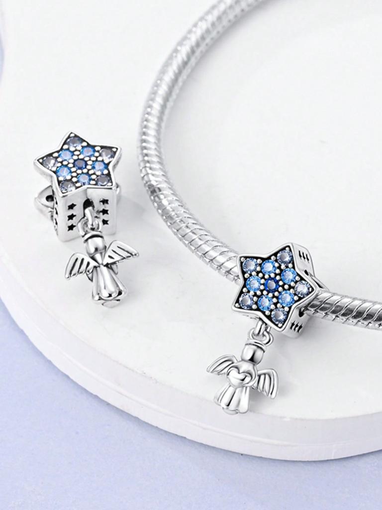 Charms Plata Copper Colors Owl Puppymoon Stars Beads Charm Pendant For Original Bracelet For Women Diy Jewelry Love Gift
