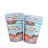 Theme Cartoon Birthday Party Supplies Set With Paper Napkins Cups